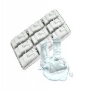 西方文化硅膠冰格，復(fù)活節(jié)石像制冰模型_硅膠廚